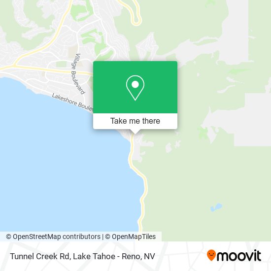 Mapa de Tunnel Creek Rd