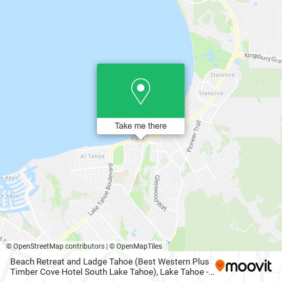 Beach Retreat and Ladge Tahoe (Best Western Plus Timber Cove Hotel South Lake Tahoe) map