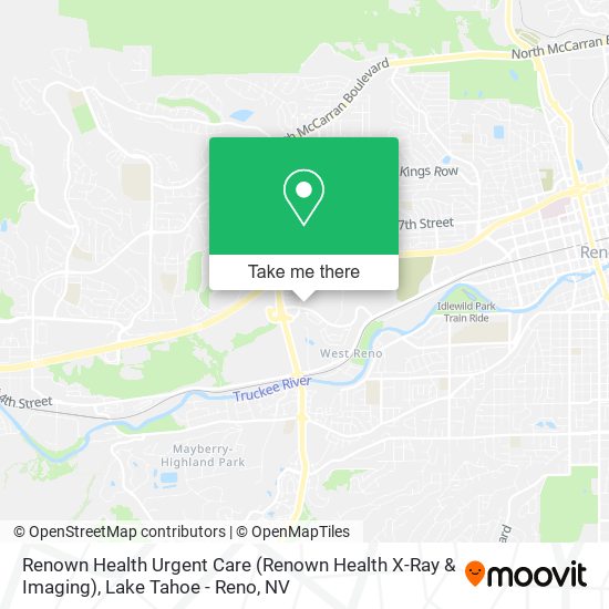 Mapa de Renown Health Urgent Care (Renown Health X-Ray & Imaging)