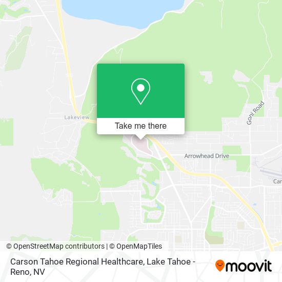 Carson Tahoe Regional Healthcare map