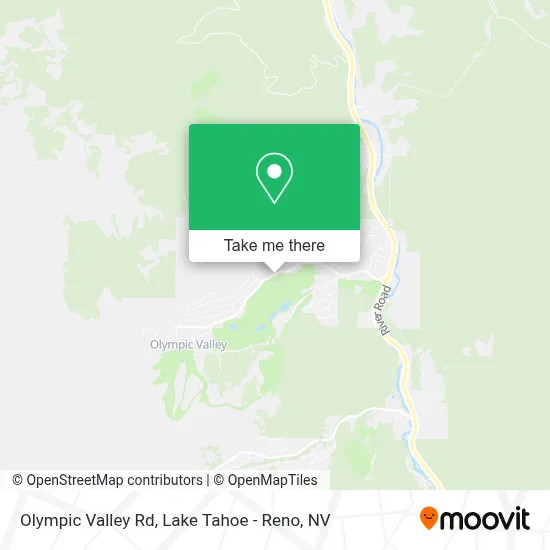 Olympic Valley Rd map