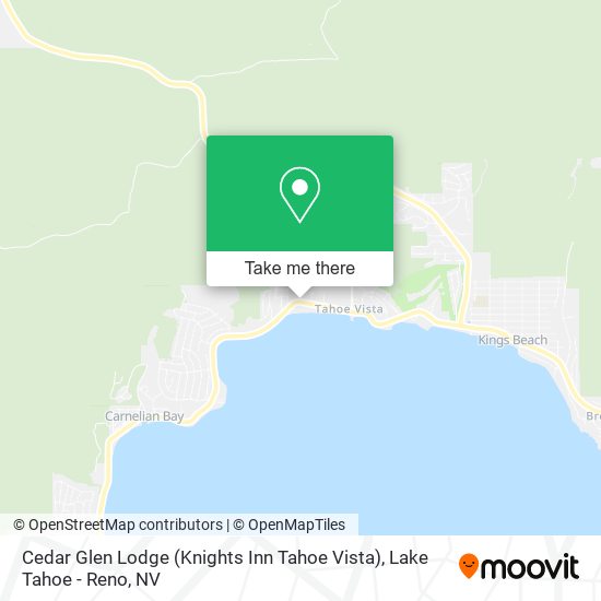 Cedar Glen Lodge (Knights Inn Tahoe Vista) map