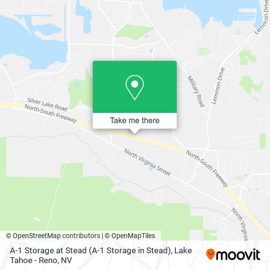 A-1 Storage at Stead map