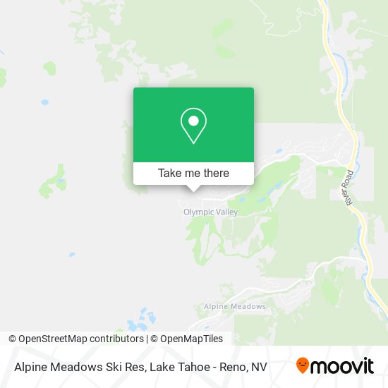 Alpine Meadows Ski Res map