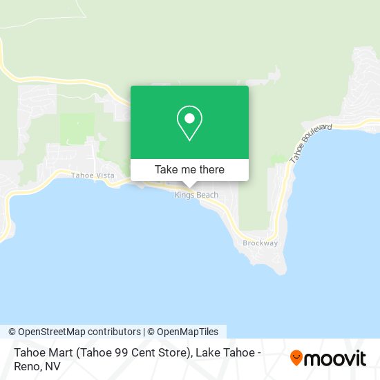 Mapa de Tahoe Mart (Tahoe 99 Cent Store)