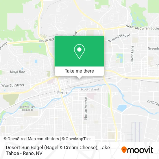 Desert Sun Bagel (Bagel & Cream Cheese) map