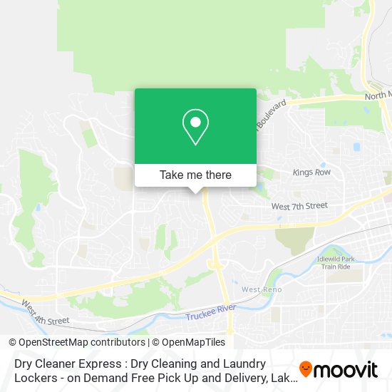 Mapa de Dry Cleaner Express : Dry Cleaning and Laundry Lockers - on Demand Free Pick Up and Delivery