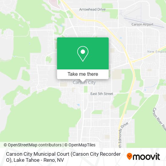 Carson City Municipal Court (Carson City Recorder O) map