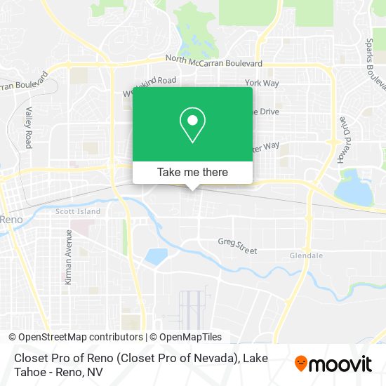 Closet Pro of Reno map