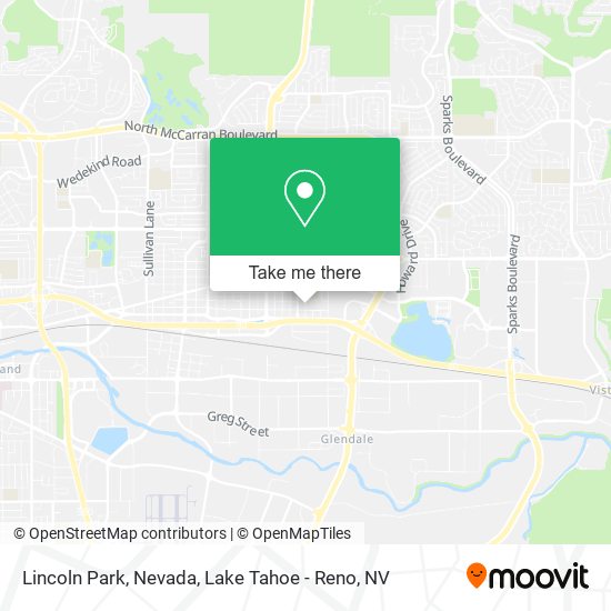 Mapa de Lincoln Park, Nevada