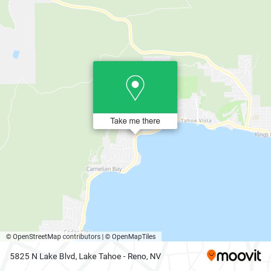 5825 N Lake Blvd map