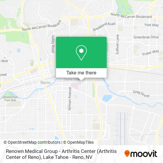 Mapa de Renown Medical Group - Arthritis Center (Arthritis Center of Reno)
