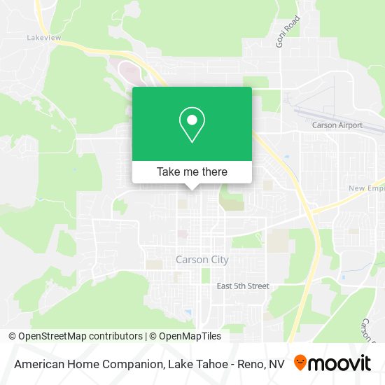 American Home Companion map