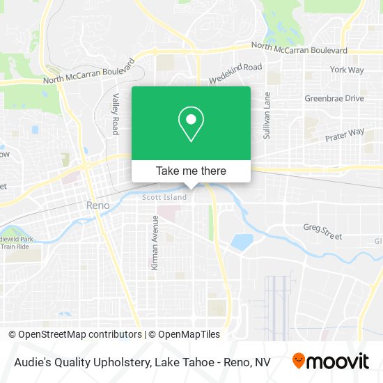 Audie's Quality Upholstery map