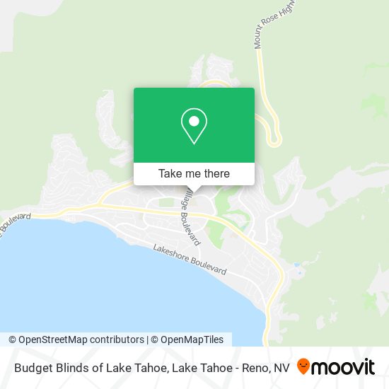 Budget Blinds of Lake Tahoe map
