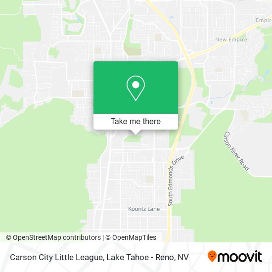 Carson City Little League map