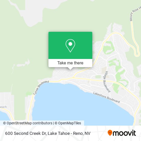 600 Second Creek Dr map