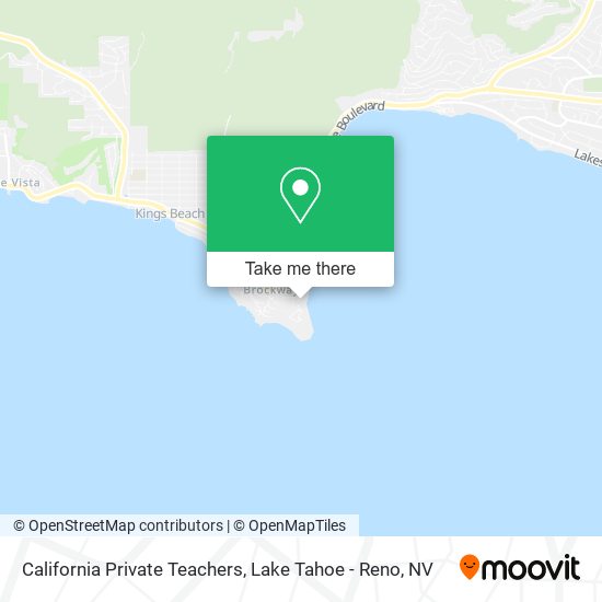California Private Teachers map