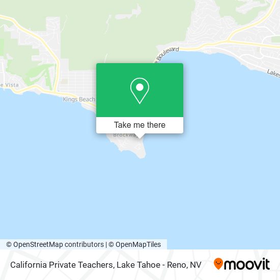 Mapa de California Private Teachers