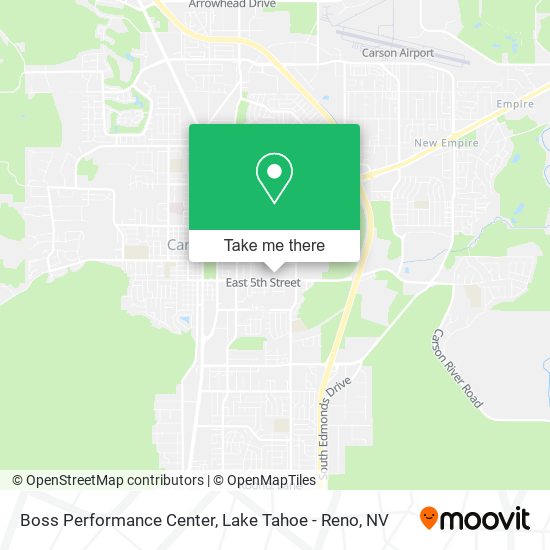 Boss Performance Center map