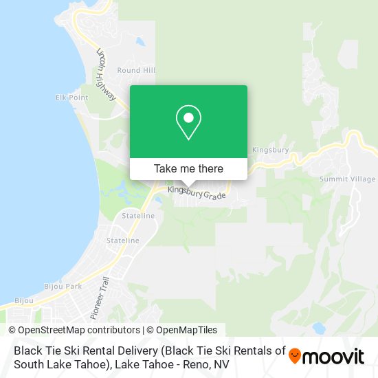 Black Tie Ski Rental Delivery (Black Tie Ski Rentals of South Lake Tahoe) map