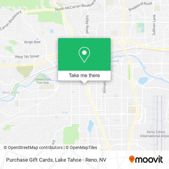 Purchase Gift Cards map