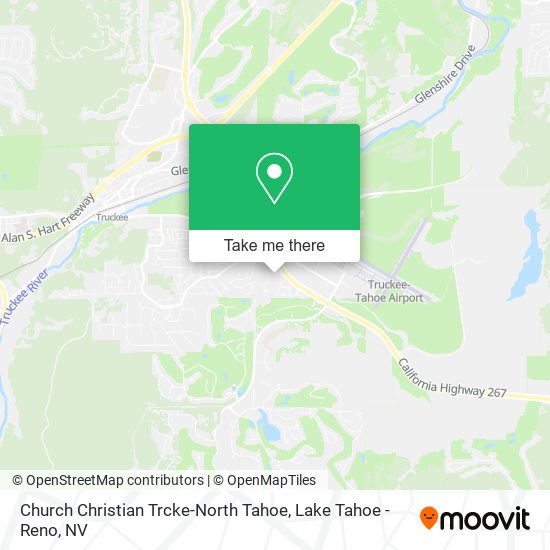 Church Christian Trcke-North Tahoe map