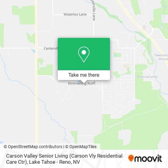 Carson Valley Senior Living (Carson Vly Residential Care Ctr) map