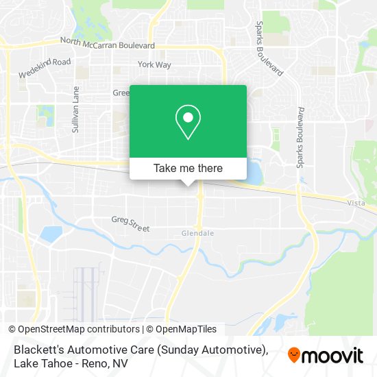 Blackett's Automotive Care (Sunday Automotive) map
