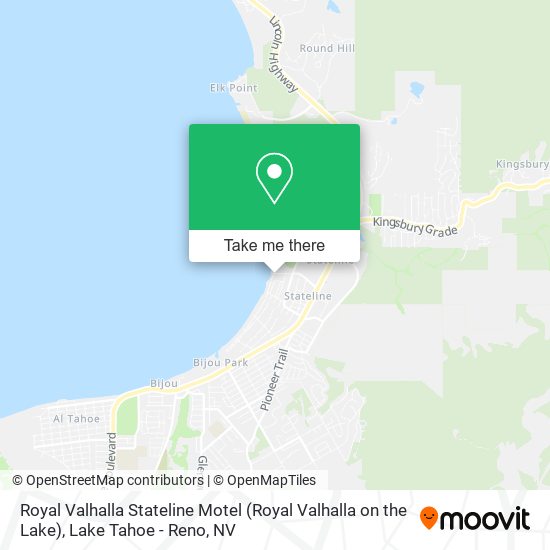 Mapa de Royal Valhalla Stateline Motel (Royal Valhalla on the Lake)
