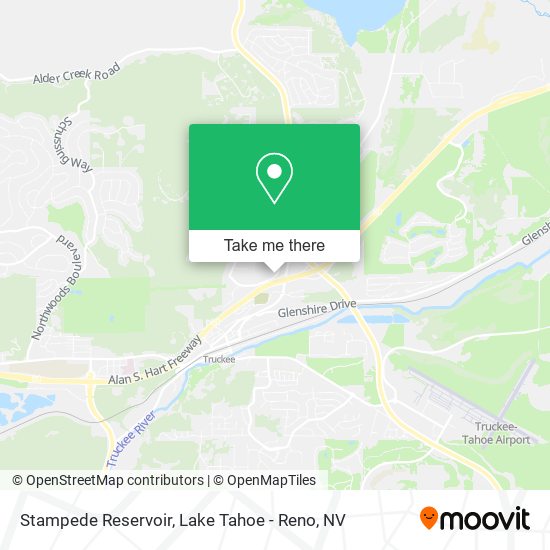 Stampede Reservoir map