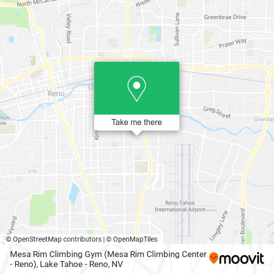 Mapa de Mesa Rim Climbing Gym (Mesa Rim Climbing Center - Reno)