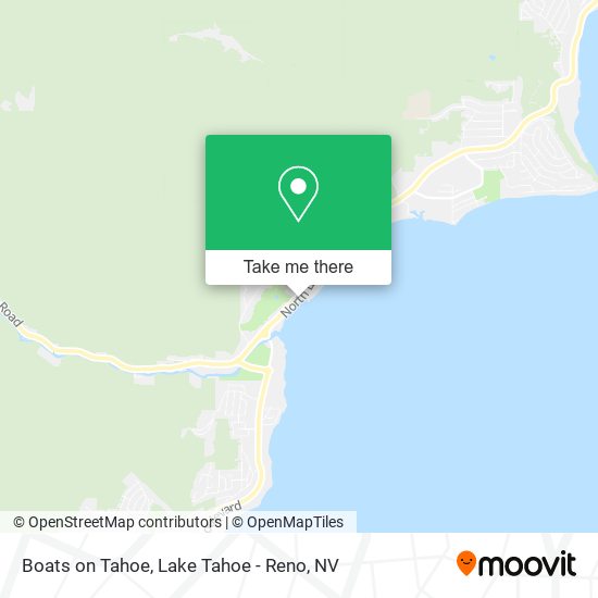 Boats on Tahoe map