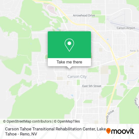 Carson Tahoe Transitional Rehabilitation Center map