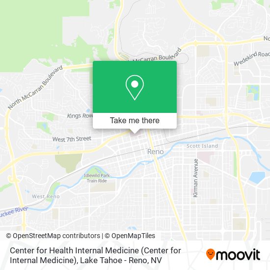 Center for Health Internal Medicine map