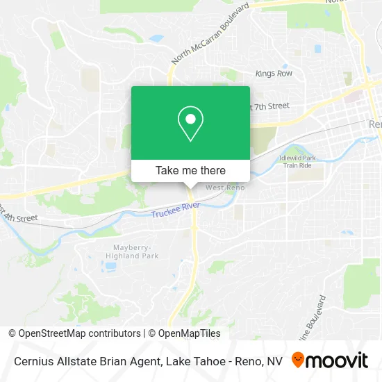 Cernius Allstate Brian Agent map