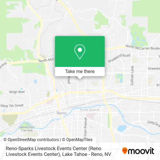 Reno-Sparks Livestock Events Center map