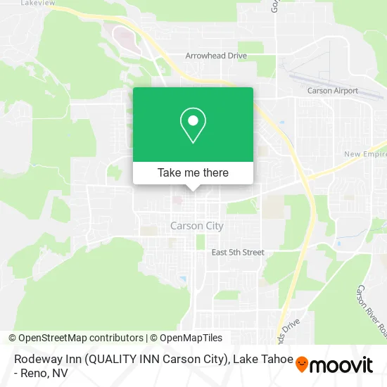 Rodeway Inn (QUALITY INN Carson City) map