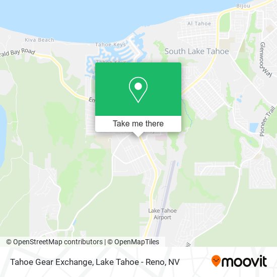 Mapa de Tahoe Gear Exchange