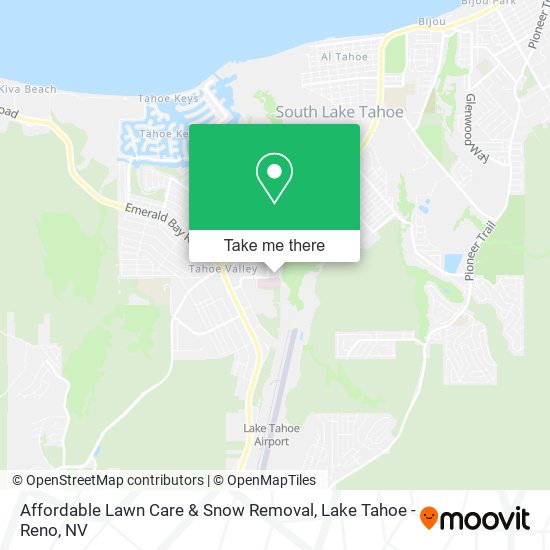 Affordable Lawn Care & Snow Removal map