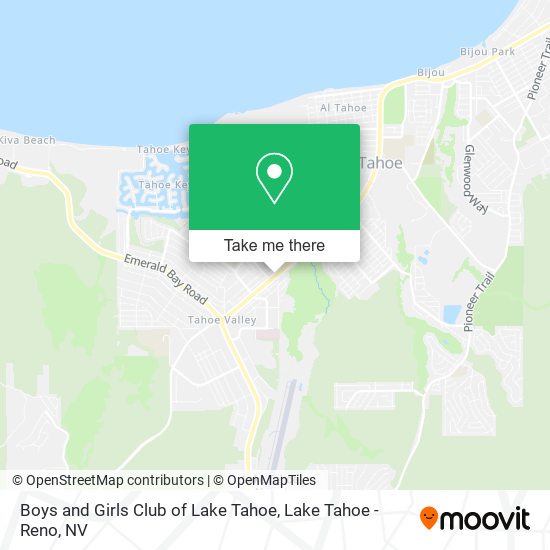 Boys and Girls Club of Lake Tahoe map