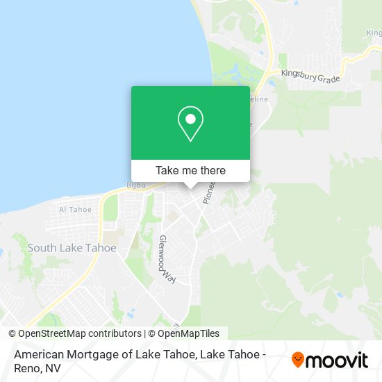 American Mortgage of Lake Tahoe map