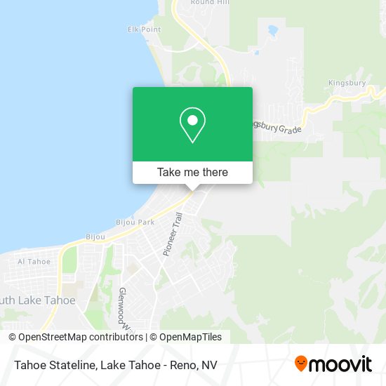 Mapa de Tahoe Stateline