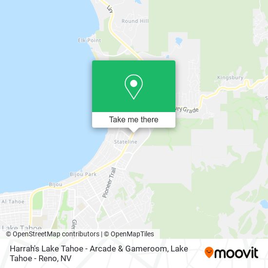 Harrah's Lake Tahoe - Arcade & Gameroom map