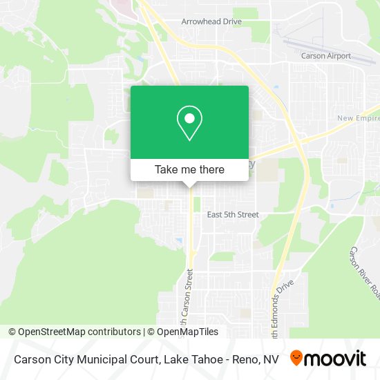 Carson City Municipal Court map