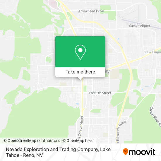 Mapa de Nevada Exploration and Trading Company