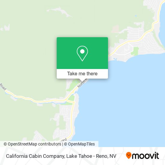 California Cabin Company map