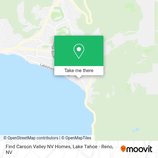 Find Carson Valley NV Homes map