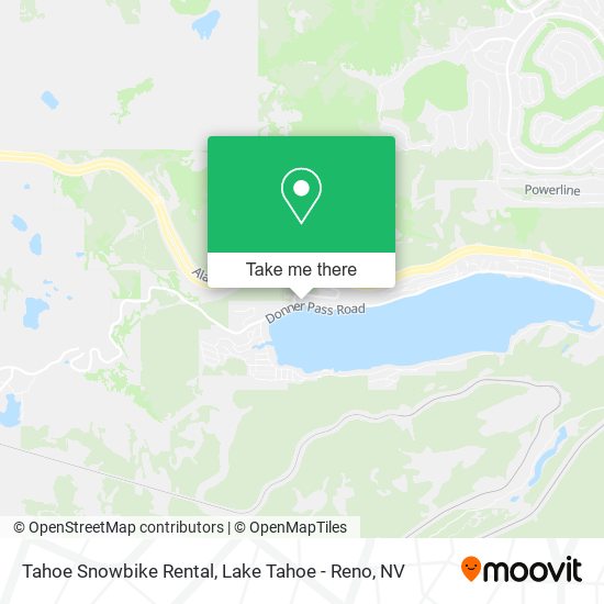 Mapa de Tahoe Snowbike Rental