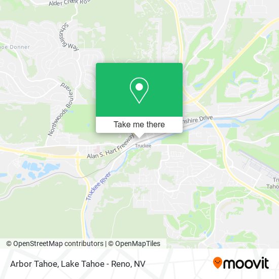 Arbor Tahoe map